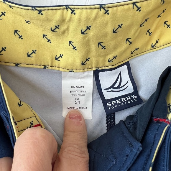 Mens Sperry shorts size 34 - Picture 4 of 4